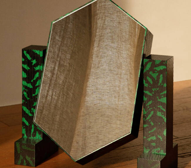 miroir-psyché-motifs-beige-vert-violet-Jonathan-Cohen-ébéniste-Hélène-Rebelo-7